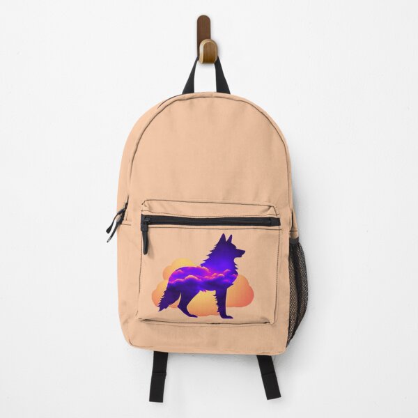 Item preview, Sunset Cloud Wolf – Vibrant Wolf Silhouette designed and sold by Ivy-Triggs.