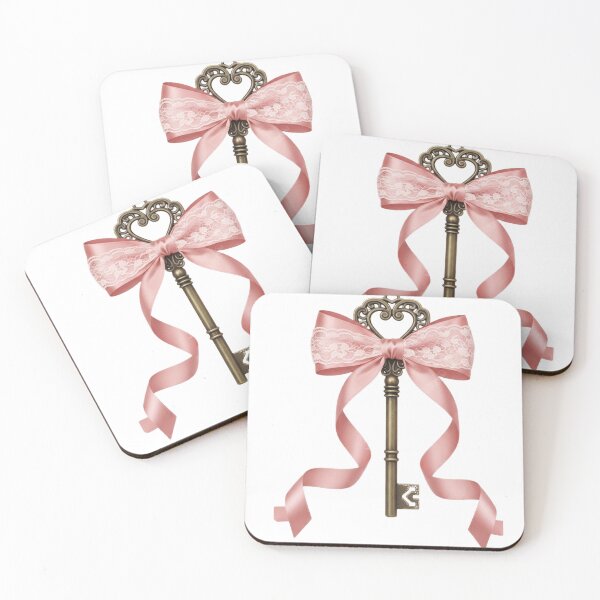 Item preview, Vintage Heart Key & Lace Bow designed and sold by Overshared Studio.
