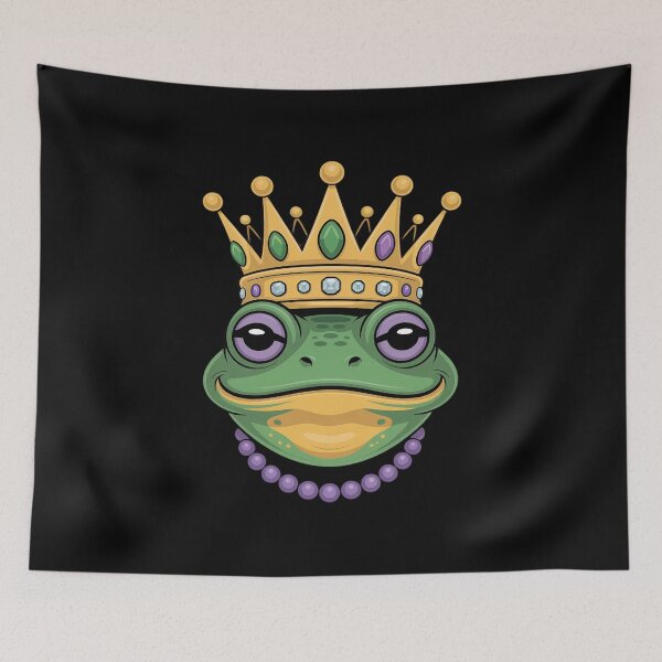 Item preview, Jester Frog King Mardi Gras Animal Carnival Parade Party designed and sold by catsdothingz.