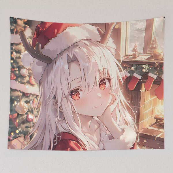 Item preview, Christmas Illyasviel Von Einzbern Fate Stay Night Anime Girl Warm Holiday designed and sold by HumbertoValveno.