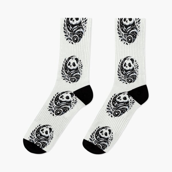 Item preview, Mystic Panda Black and White Illustration designed and sold by BigBlueArt.
