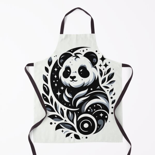 Item preview, Mystic Panda Black and White Illustration designed and sold by BigBlueArt.