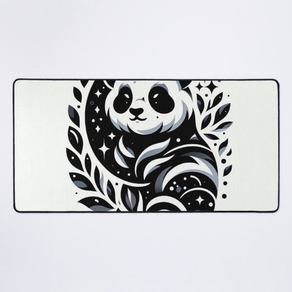 Item preview, Mystic Panda Black and White Illustration designed and sold by BigBlueArt.