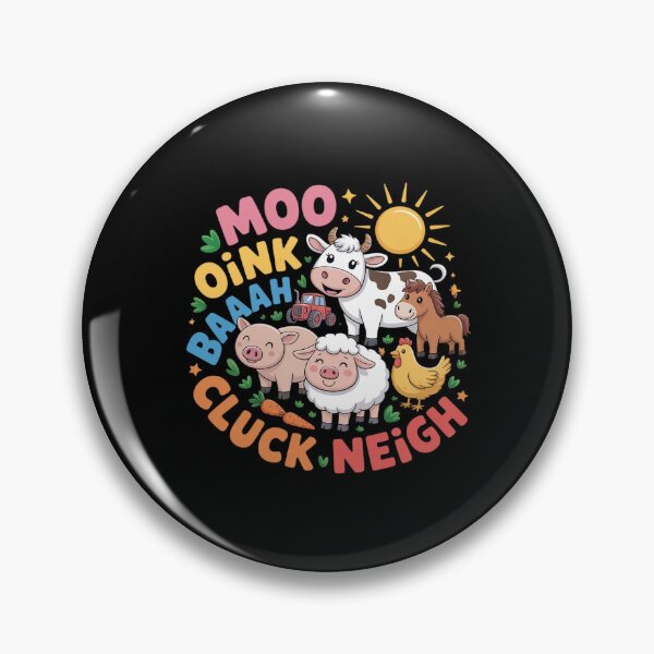 Item preview, Farm Animal Sounds Moo Oink Baa Cluck Neigh designed and sold by NetoGalaxy.