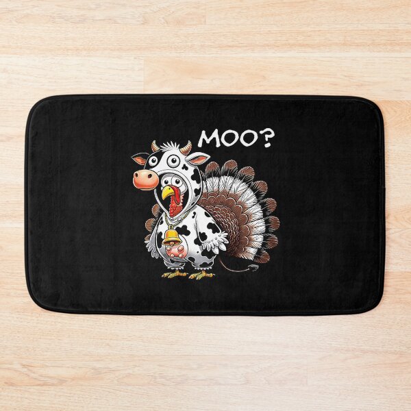 Item preview, Festive Holiday Moo Turkey Funny Day 90s Thanksgiving Cow designed and sold by rebeccathanuos.