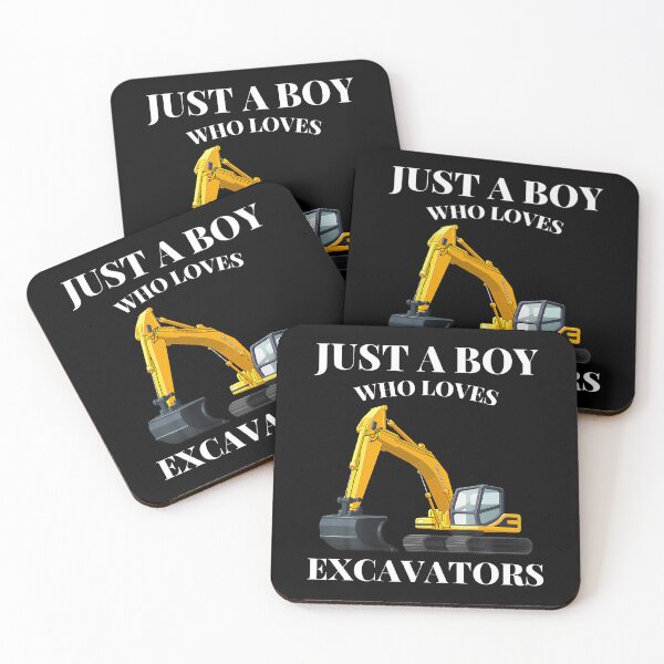 Item preview, Just A Boy Who Loves Excavators Construction Vehicle Lover designed and sold by RubySandy.
