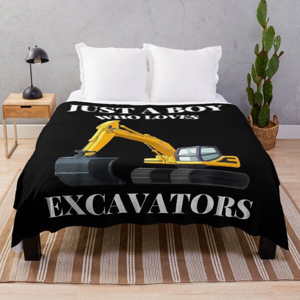Item preview, Just A Boy Who Loves Excavators Construction Vehicle Lover designed and sold by RubySandy.