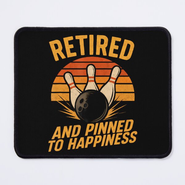 Item preview, Retired Man Woman Pinned To Happiness Vintage Bowling Strike designed and sold by FloraVenita.