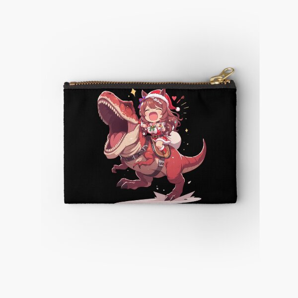 Item preview, Super Creek Santa Christmas Ride On Red T-Rex Uma Musume Anime designed and sold by HumbertoValveno.