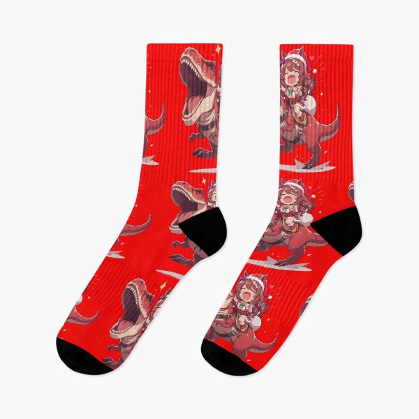 Item preview, Super Creek Santa Christmas Ride On Red T-Rex Uma Musume Anime designed and sold by HumbertoValveno.