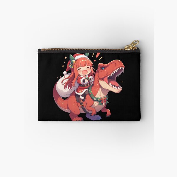 Item preview, Silence Suzuka Christmas Santa Riding Festive T-Rex Uma Musume Anime designed and sold by HumbertoValveno.
