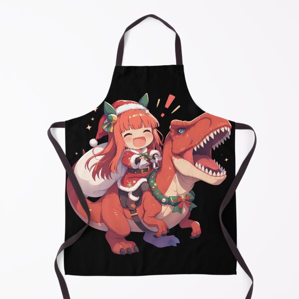 Item preview, Silence Suzuka Christmas Santa Riding Festive T-Rex Uma Musume Anime designed and sold by HumbertoValveno.