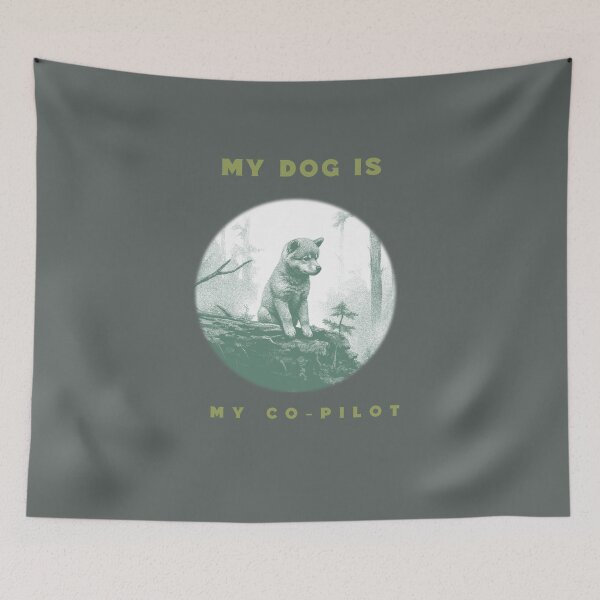 Item preview, My Dog is My Co-Pilot 6 dogs. designed and sold by "Vibe & Style Merch".
