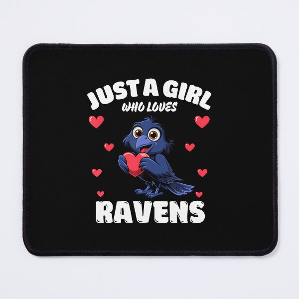 Item preview, Just A Girl Who Loves Ravens Cute Raven Lovers designed and sold by TaraAnnie.