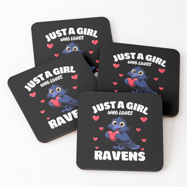Item preview, Just A Girl Who Loves Ravens Cute Raven Lovers designed and sold by TaraAnnie.