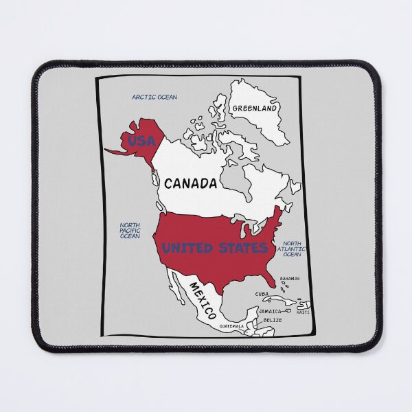 Item preview, Bold USA Map – North America Political Design designed and sold by mashmosh.