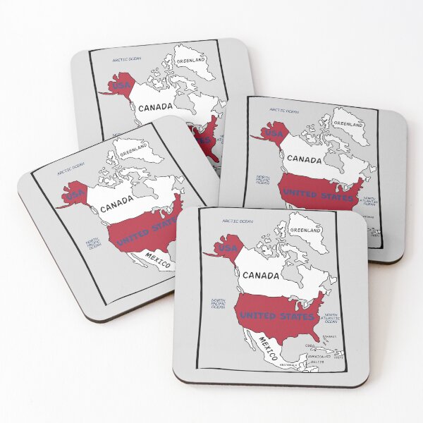 Item preview, Bold USA Map – North America Political Design designed and sold by mashmosh.