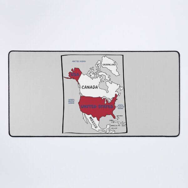 Item preview, Bold USA Map – North America Political Design designed and sold by mashmosh.