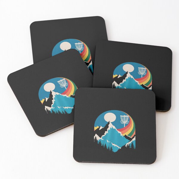 Item preview, Disc Golf Distressed Mountains & Sun 80s designed and sold by procionartss.