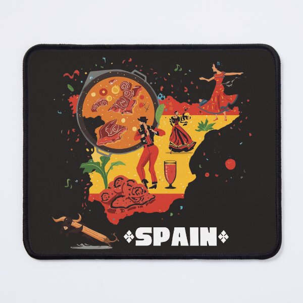 Item preview, Spain Map Flag Flamenco Paella Bull Sangria Spanish Pride designed and sold by TitanRN.