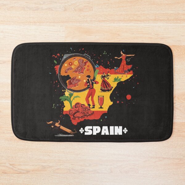 Item preview, Spain Map Flag Flamenco Paella Bull Sangria Spanish Pride designed and sold by TitanRN.