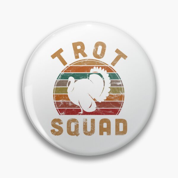 Item preview, Cute Trot Squad Fall Thanksgiving 80s Happy Gobble designed and sold by CalvinVanAuken.