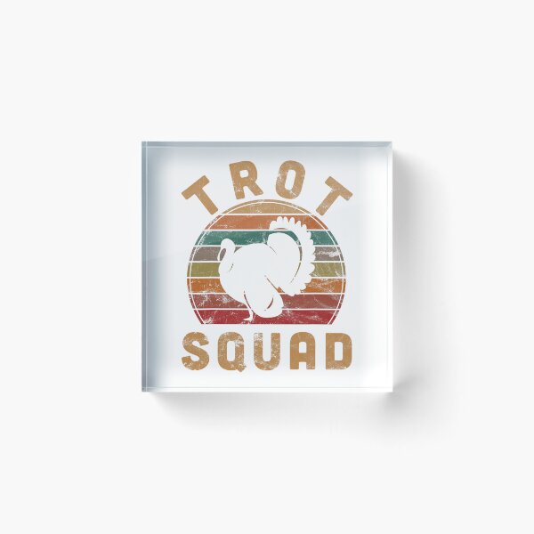 Item preview, Cute Trot Squad Fall Thanksgiving 80s Happy Gobble designed and sold by CalvinVanAuken.
