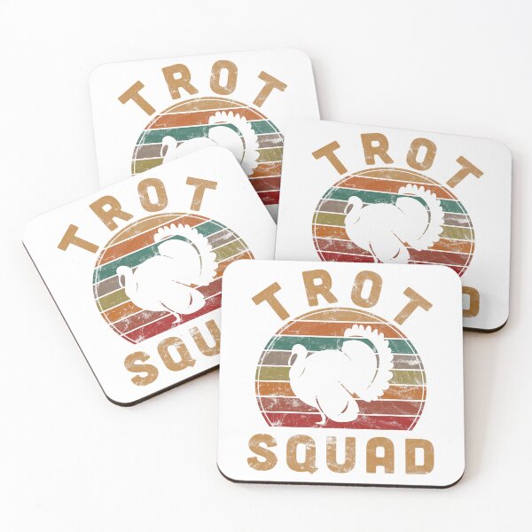 Item preview, Cute Trot Squad Fall Thanksgiving 80s Happy Gobble designed and sold by CalvinVanAuken.