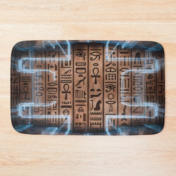 Item preview, 3D Perspectives, Cyberpunk Egyptian Hieroglyphics, symmetrical textures (image size 8320x12480) designed and sold by Digital-Davinci.
