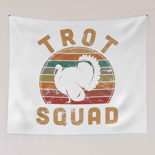 Item preview, Cute Trot Squad Fall Thanksgiving 80s Happy Gobble designed and sold by CalvinVanAuken.