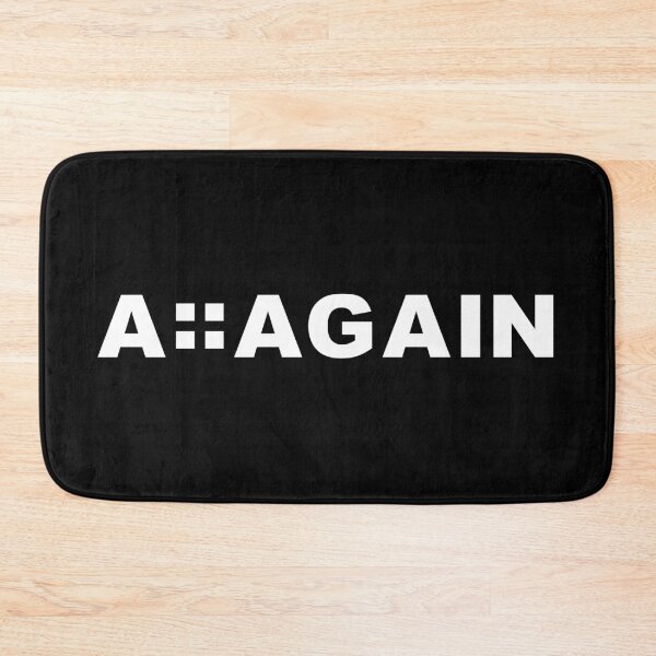 Item preview, A::AGAIN – Minimalist Black & White Streetwear Logo designed and sold by ColorNestStudio.