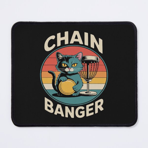 Item preview, Disc Golfer Cat Chain Banger Disc Golf Player designed and sold by procionartss.