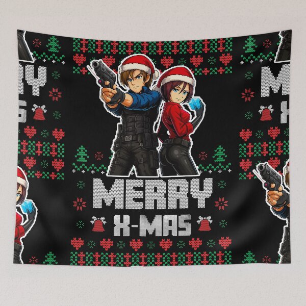 Item preview, Christmas Resident Evil Leon Classic Retro Xmas Gaming Art  designed and sold by Back2Collage.