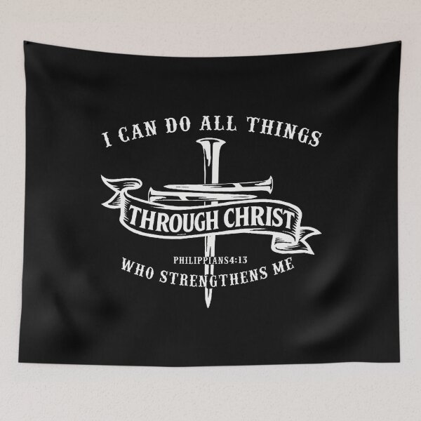 Item preview, I Can Do All Things Through Christ God Christian Bible Verse designed and sold by TaraAnnie.