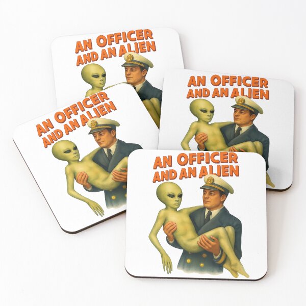 Item preview, An Officer and an Alien designed and sold by Cats and Other Things.