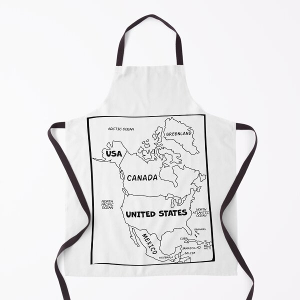 Item preview, North America Map Cartoon Style – Educational & Fun designed and sold by mashmosh.