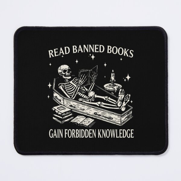 Item preview, Funny Skeleton Read Banned Books Gain Forbidden Knowledge designed and sold by ElaineEsther.