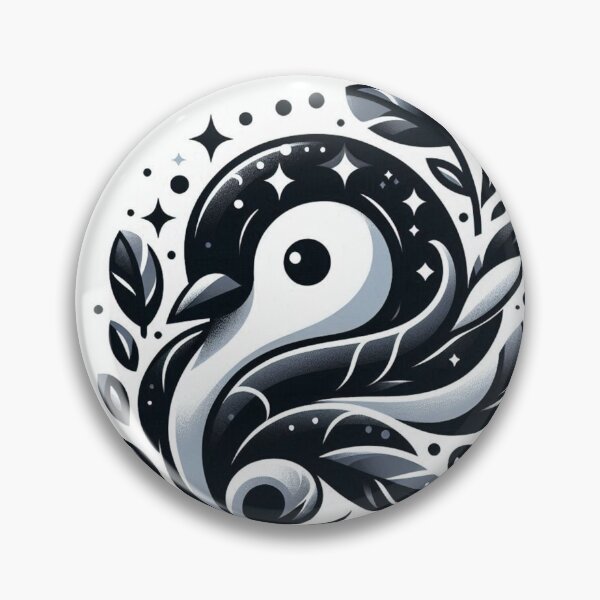 Item preview, Cute Celestial Penguin Black and White Illustration designed and sold by BigBlueArt.