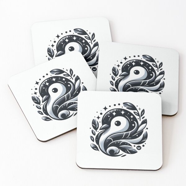 Item preview, Cute Celestial Penguin Black and White Illustration designed and sold by BigBlueArt.