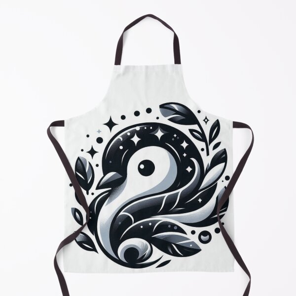 Item preview, Cute Celestial Penguin Black and White Illustration designed and sold by BigBlueArt.