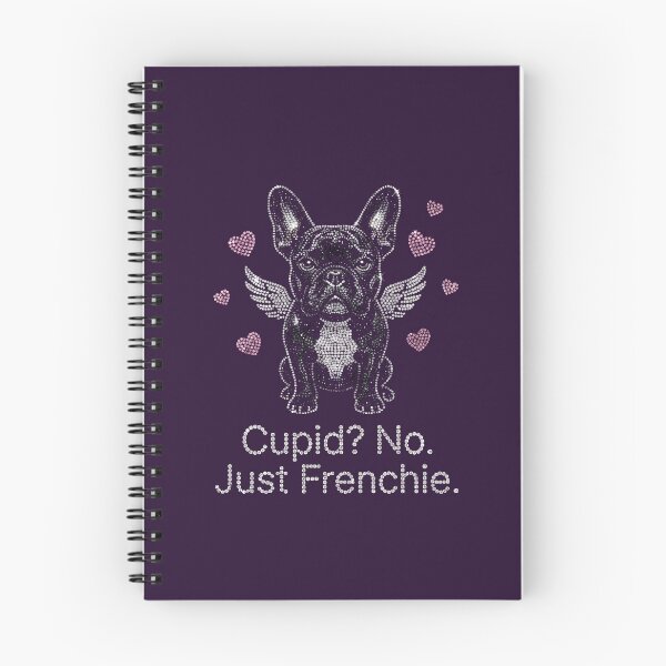 Item preview, Cupid? No. Just Frenchie – Faux Rhinestone French Bulldog Valentine Design designed and sold by VelvetSkyStudio.