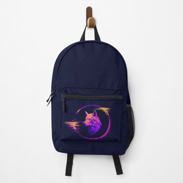 Item preview, Cyber Wolf Glitch – Neon Futuristic Wolf Head designed and sold by Ivy-Triggs.