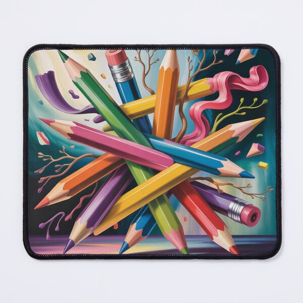 Item preview, Аbstract composition of various colored pencils. designed and sold by Lilashakti ⭐️ ⭐️ ⭐️ ⭐️ ⭐️.