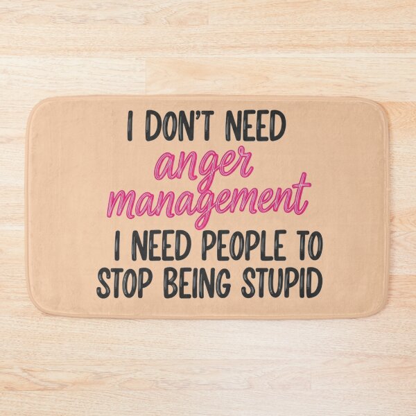 Item preview, Funny Anger Management Quote Typography | Stop Being Stupid Sarcastic Gift designed and sold by LoveDesignMania.