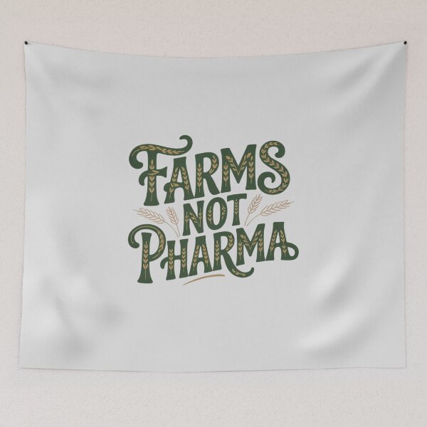Item preview, Farms Not Pharma Food As Medicine Sustainable Farming designed and sold by SnackPAC.