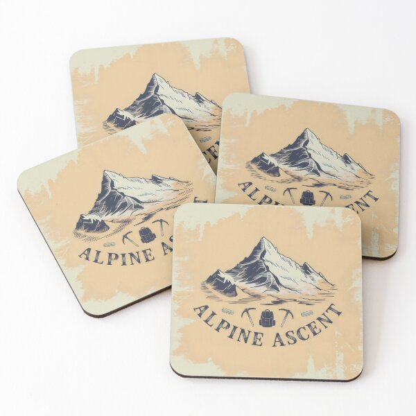 Item preview, Alpine Ascent Mountain Peak Vintage Climbing Gear Design designed and sold by SplashTastic.