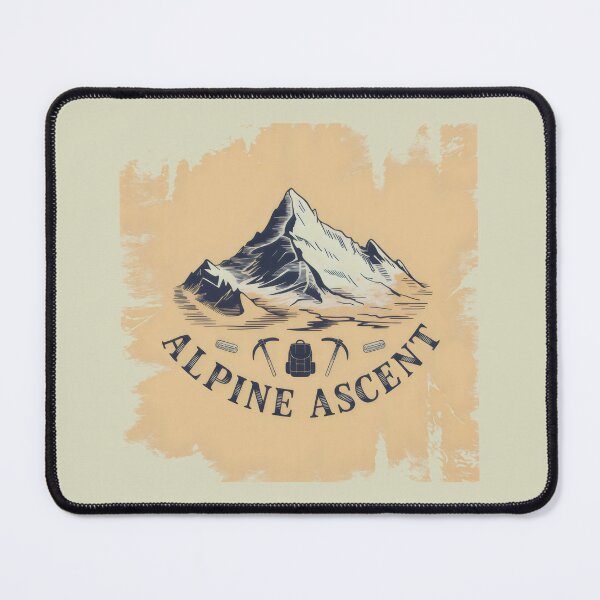Item preview, Alpine Ascent Mountain Peak Vintage Climbing Gear Design designed and sold by SplashTastic.