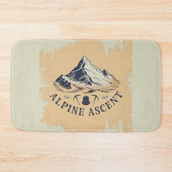 Item preview, Alpine Ascent Mountain Peak Vintage Climbing Gear Design designed and sold by SplashTastic.