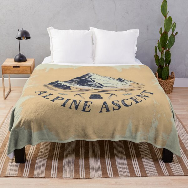 Item preview, Alpine Ascent Mountain Peak Vintage Climbing Gear Design designed and sold by SplashTastic.