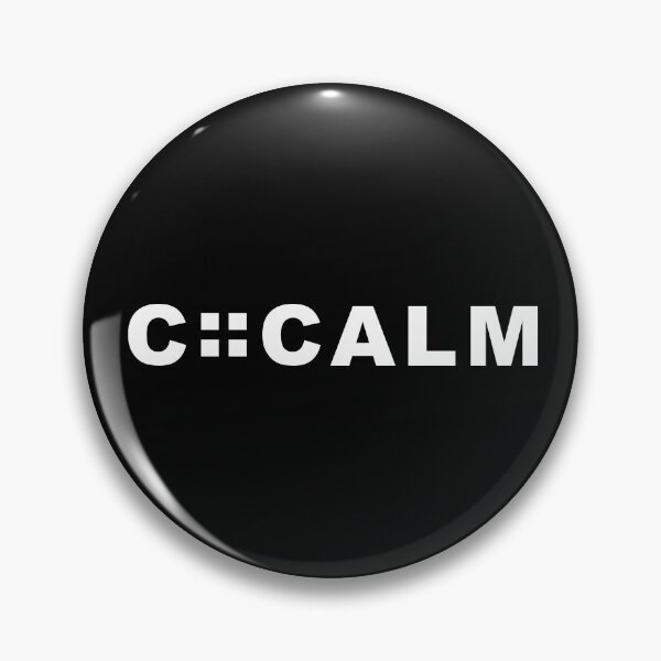 Item preview, CALM– Black & White Streetwear Typography designed and sold by ColorNestStudio.